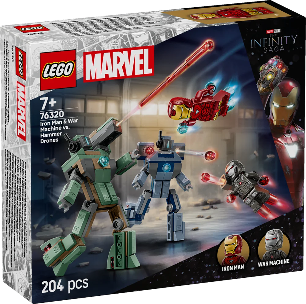 LEGO Marvel 76320 Iron Man War Machine Hammer Drones Brick