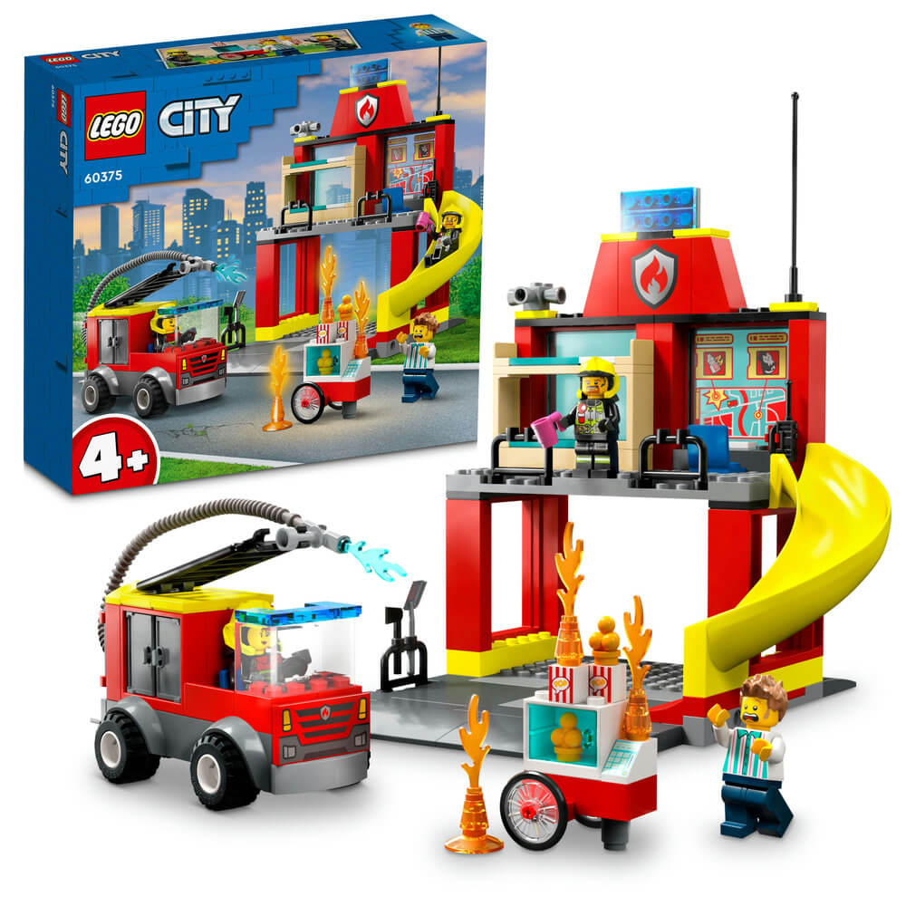 LEGO City 60375 Fire Station and Fire Engine Brick Store NZ