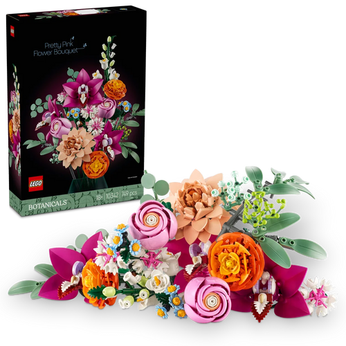 LEGO Botanicals 10342 Pretty Pink Flower Bouquet - Brick Store