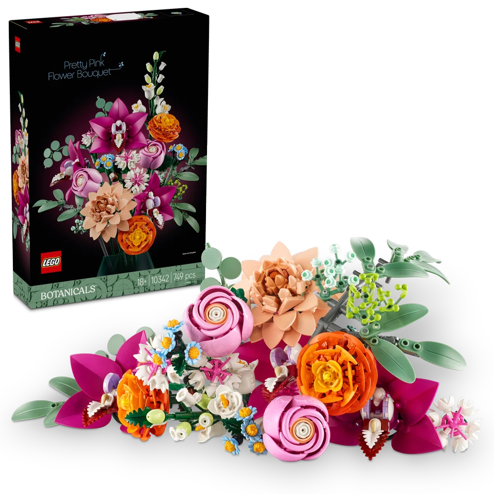 LEGO Botanicals 10342 Pretty Pink Flower Bouquet - Brick Store