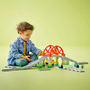 LEGO DUPLO 10426 Train Bridge and Tracks Expansion Set - Brick Store