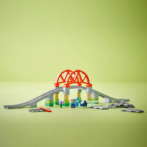 LEGO DUPLO 10426 Train Bridge and Tracks Expansion Set - Brick Store