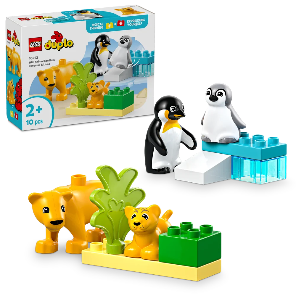 LEGO DUPLO 10442 Wild Animal Families: Penguins & Lions - Brick Store
