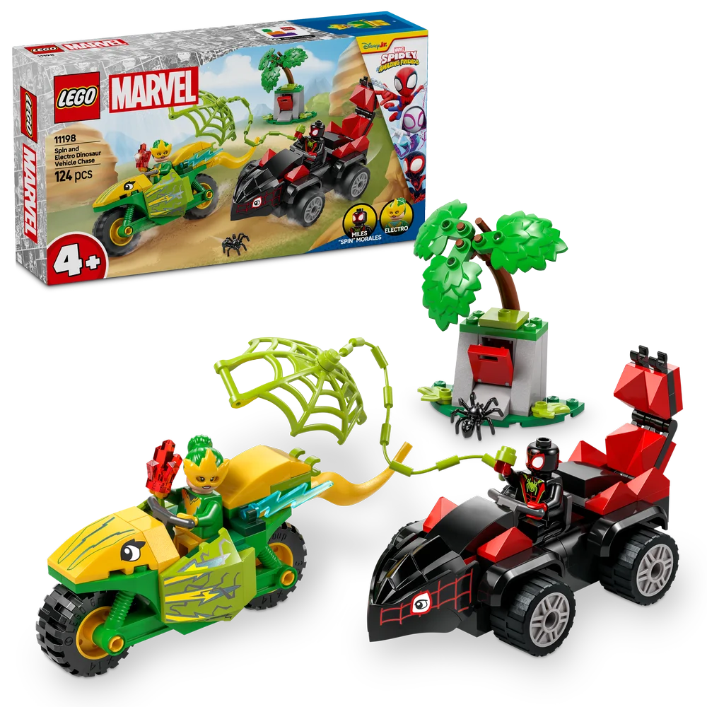 LEGO Spidey 11198 Spin and Electro Dinosaur Vehicle Chase - Brick Store