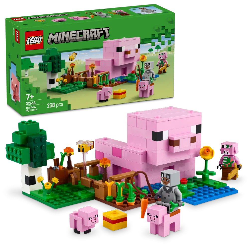 LEGO Minecraft 21268 The Baby Pig House - Brick Store