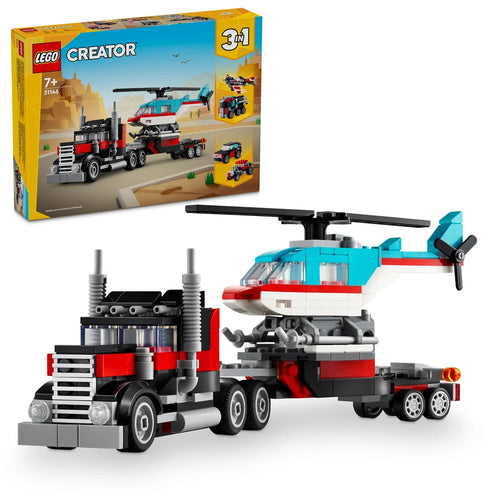 LEGO Creator 3-in-1 31146 Flatbed Truck with Helicopter - Brick Store