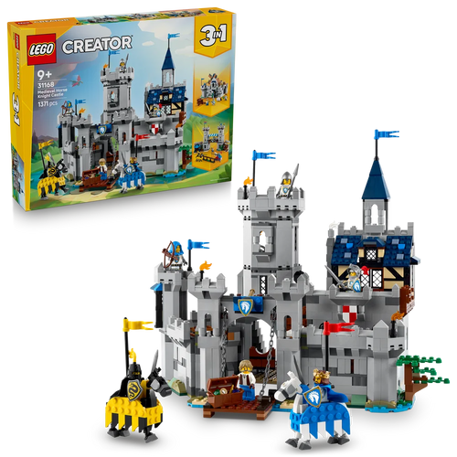 LEGO Creator 3-in-1 31168 Medieval Horse Knight Castle