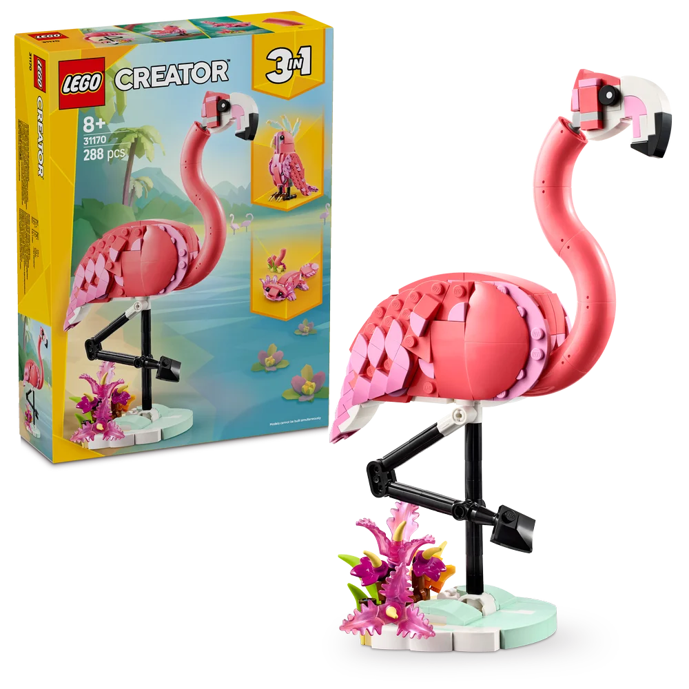 LEGO Creator 3-in-1 31170 Wild Animals: Pink Flamingo - Brick Store