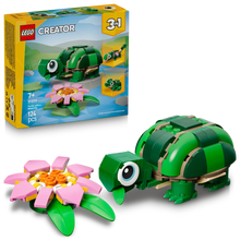 Load image into Gallery viewer, LEGO Creator 3-in-1 31377 Turtle with a Water Lily Flower