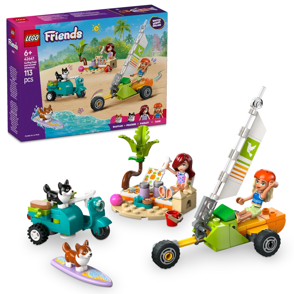 LEGO Friends 42641 Surfing Dogs and Scooter Adventure - Brick Store
