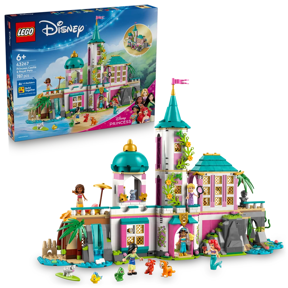 LEGO Disney 43267 Princess Castle & Royal Pets