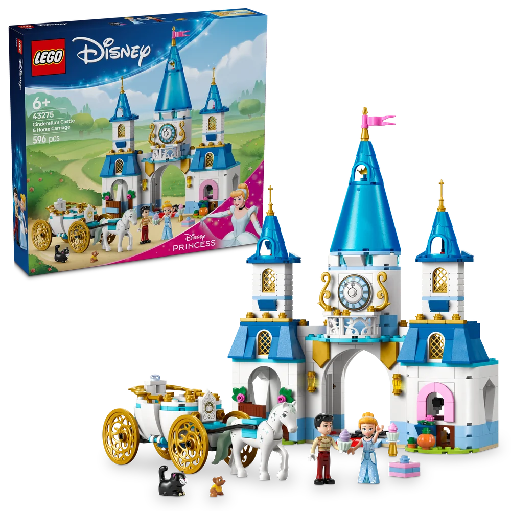 LEGO Disney 43275 Cinderella's Castle & Horse Carriage - Brick Store