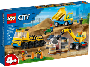 LEGO City 60391 Construction Trucks and Wrecking Ball Crane - Brick Store