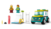 Load image into Gallery viewer, LEGO City 60403 Emergency Ambulance and Snowboarder - Brick Store