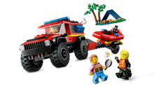 Load image into Gallery viewer, LEGO City 60412 4x4 Fire Engine with Rescue Boat - Brick Store
