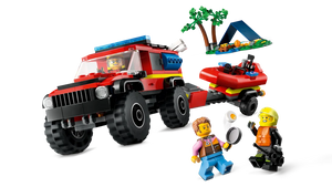 LEGO City 60412 4x4 Fire Engine with Rescue Boat - Brick Store