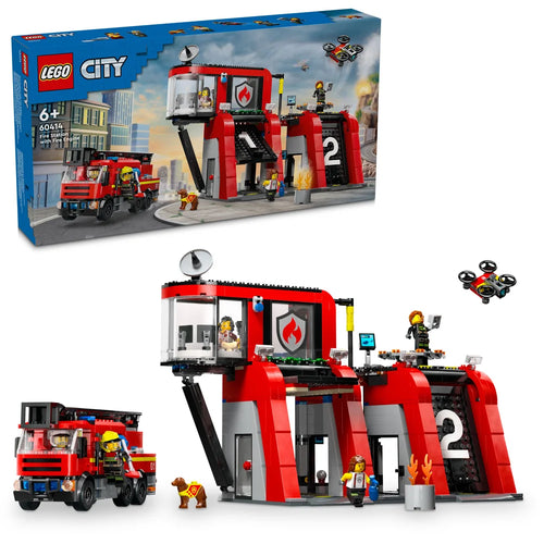 LEGO City 60414 Fire Station with Fire Engine - Brick Store