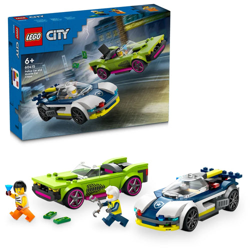LEGO City 60415 Police Car and Muscle Car Chase Brick Store NZ