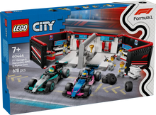 Load image into Gallery viewer, LEGO City 60444 F1 Garage &amp; Mercedes-AMG &amp; Alpine Cars - Brick Store