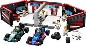 LEGO City 60444 F1 Garage & Mercedes-AMG & Alpine Cars - Brick Store