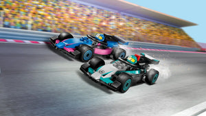 LEGO City 60444 F1 Garage & Mercedes-AMG & Alpine Cars - Brick Store