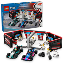 Load image into Gallery viewer, LEGO City 60444 F1 Garage &amp; Mercedes-AMG &amp; Alpine Cars - Brick Store