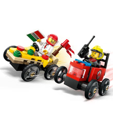Load image into Gallery viewer, LEGO City 60458 Pizza vs. Fire Truck Race Car Pack - Brick Store