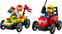 Load image into Gallery viewer, LEGO City 60458 Pizza vs. Fire Truck Race Car Pack - Brick Store