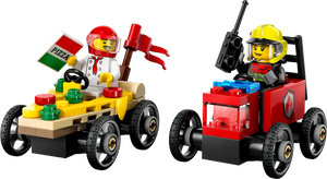LEGO City 60458 Pizza vs. Fire Truck Race Car Pack - Brick Store