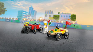 LEGO City 60458 Pizza vs. Fire Truck Race Car Pack - Brick Store