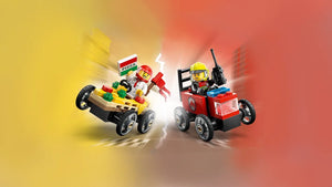 LEGO City 60458 Pizza vs. Fire Truck Race Car Pack - Brick Store