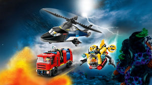 LEGO City 60462 Helicopter, Fire Engine & Submarine Remix - Brick Store