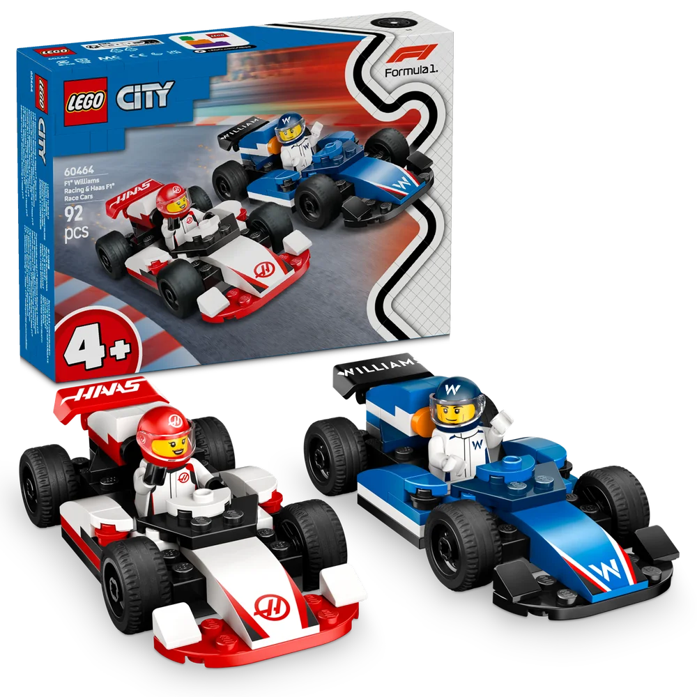 LEGO City 60464 F1 Williams Racing & Haas F1 Race Cars - Brick Store