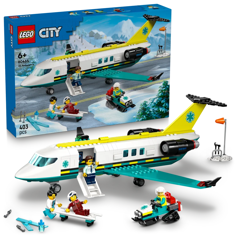 LEGO City 60465 Emergency Air Ambulance Airplane