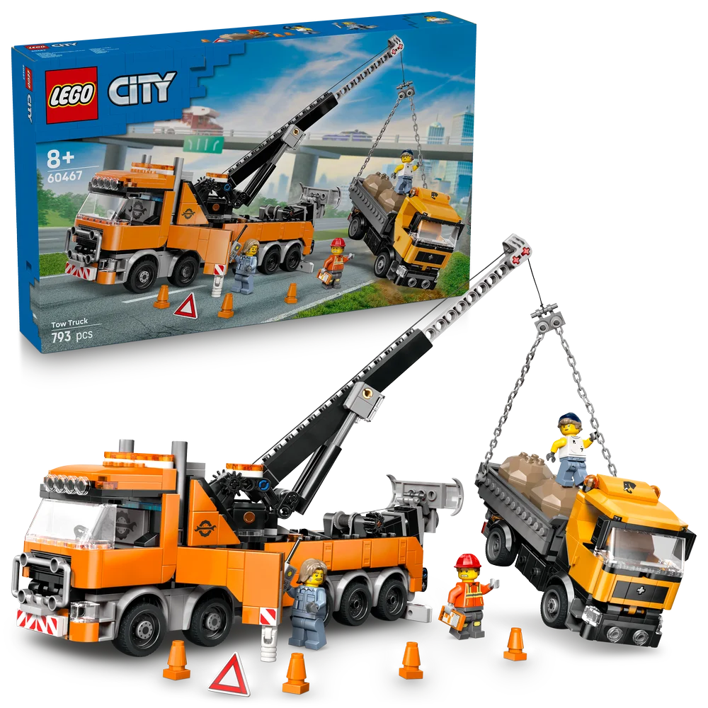 LEGO City 60467 Heavy-Duty Recovery Tow Truck with Crane