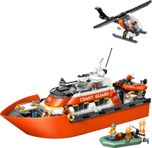 Load image into Gallery viewer, LEGO City 60504 Coast Guard Rescue Boat &amp; Helicopter