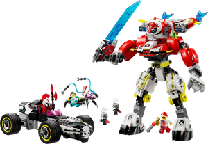 LEGO DREAMZzz 71497 Cooper's Tiger Mech & Zero's Hot Rod Car - Brick Store