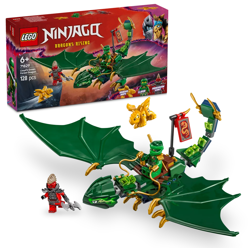 LEGO NINJAGO 71829 Lloyd's Green Forest Dragon - Brick Store
