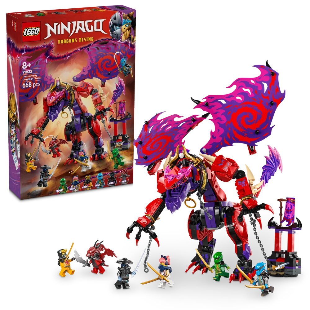 LEGO NINJAGO 71832 Thunderfang Dragon of Chaos - Brick Store
