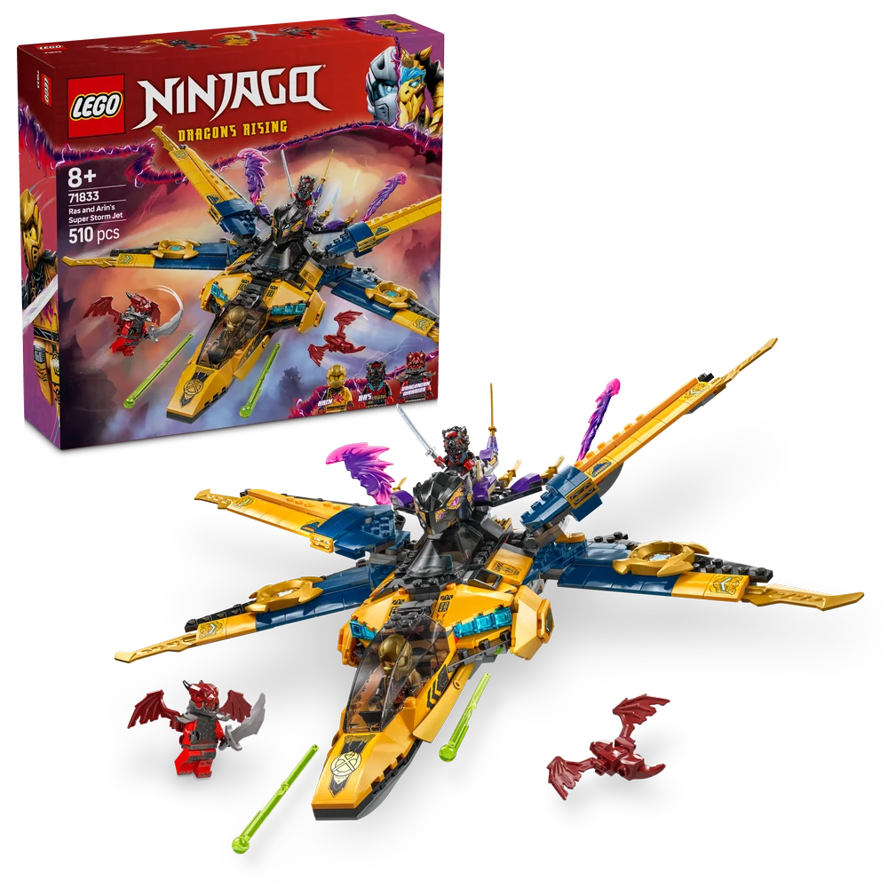 LEGO NINJAGO 71833 Ras and Arin's Super Storm Jet - Brick Store