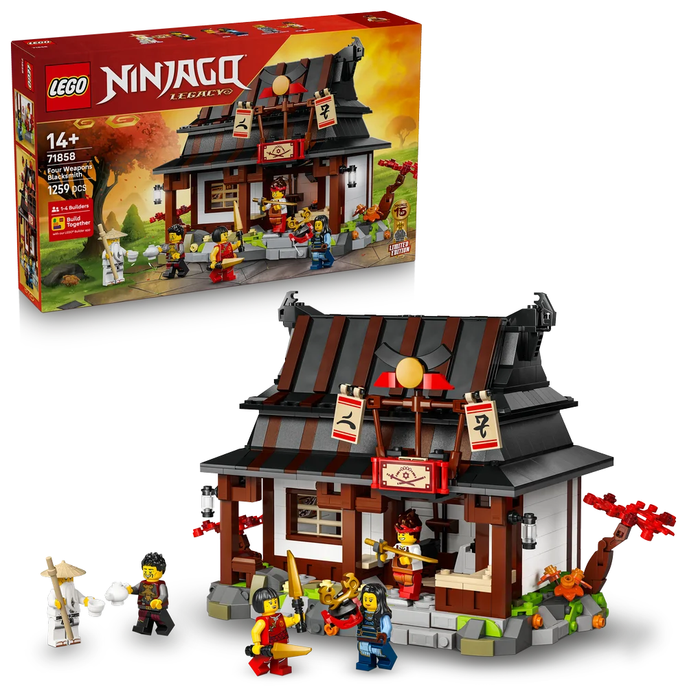 LEGO NINJAGO 71858 Four Weapons Blacksmith 15th Anniversary