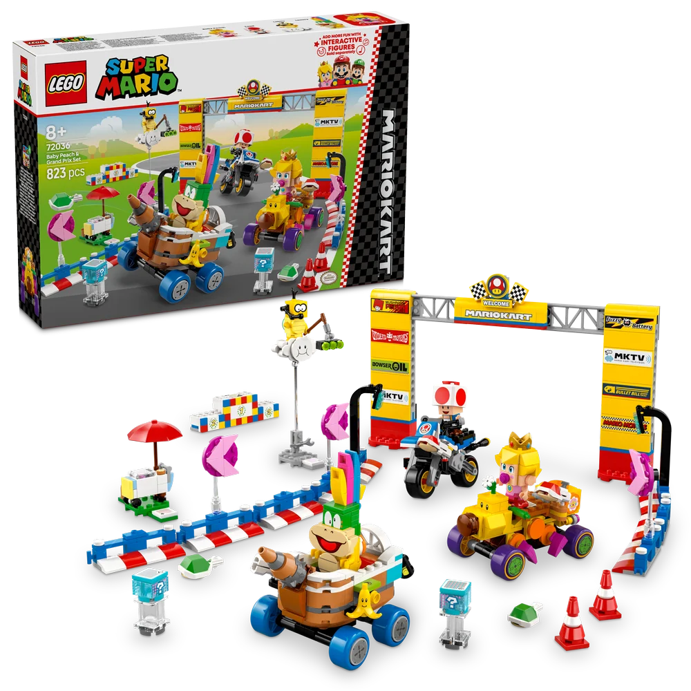 LEGO Super Mario 72036 Mario Kart – Baby Peach & Grand Prix Set - Brick Store