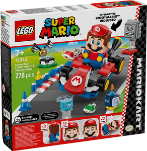 LEGO Super Mario 72043 Mario Kart – Interactive  Mario & Standard Kart