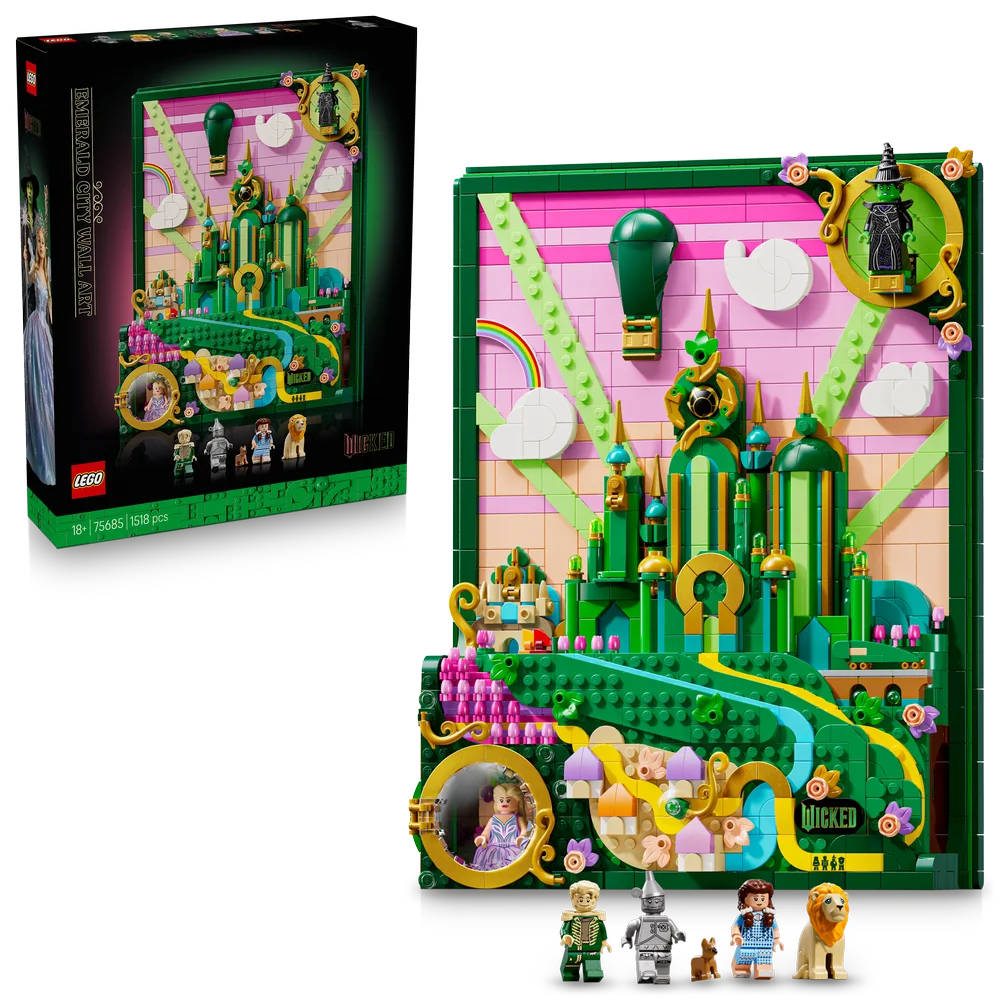 LEGO Wicked 75685 Emerald City Wall Art