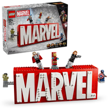Load image into Gallery viewer, LEGO Marvel 76313 MARVEL Logo &amp; Minifigures - Brick Store