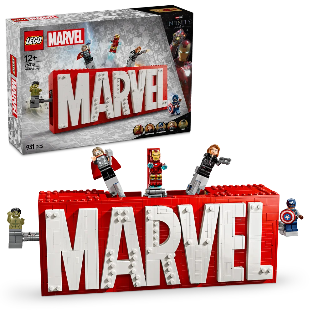 LEGO Marvel 76313 MARVEL Logo & Minifigures - Brick Store