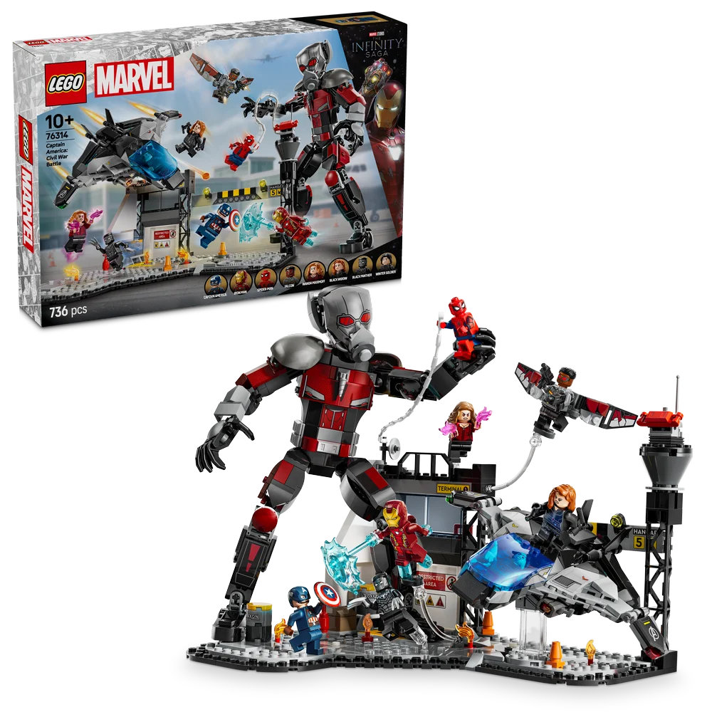LEGO Marvel 76314 Captain America: Civil War Action Battle - Brick Store