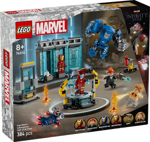 LEGO Marvel 76315 Iron Man's Laboratory: Hall of Armour - Brick Store