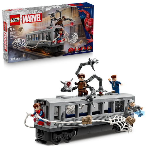 LEGO Marvel 76321 Spider-Man vs. Doc Ock Subway Train Scene