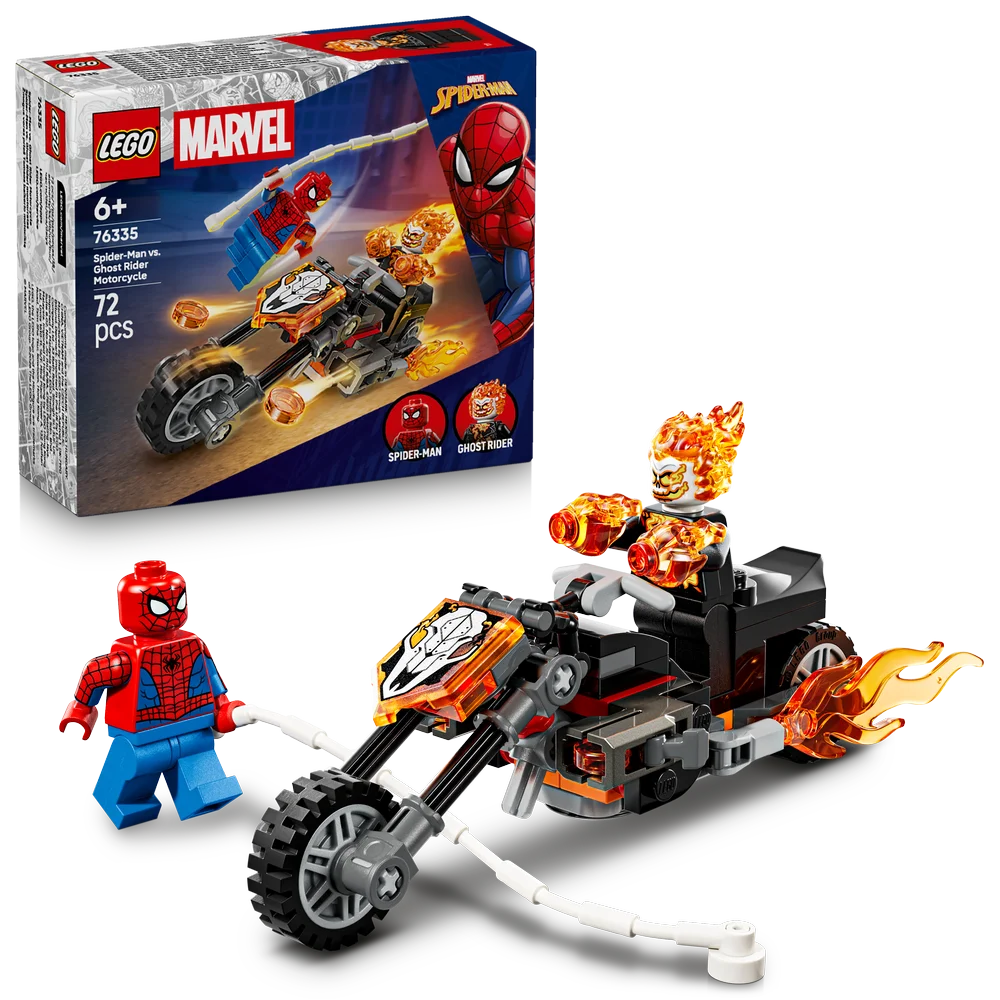 LEGO Marvel 76335 Spider-Man vs. Ghost Rider Motorcycle